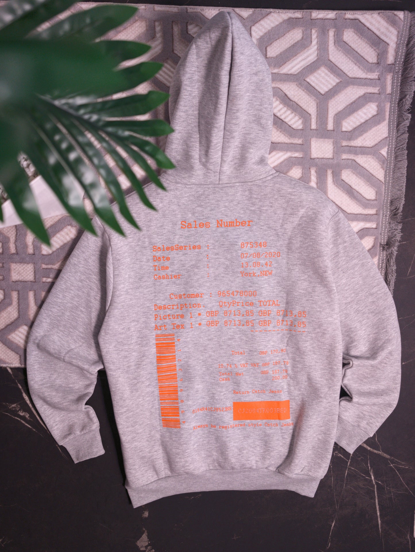 hoodie catchjeans original (sweat a capuche) gris