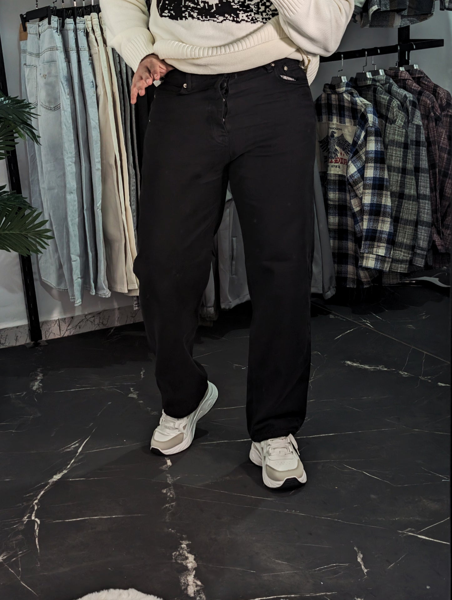 Baggy jeans Zara (noir)