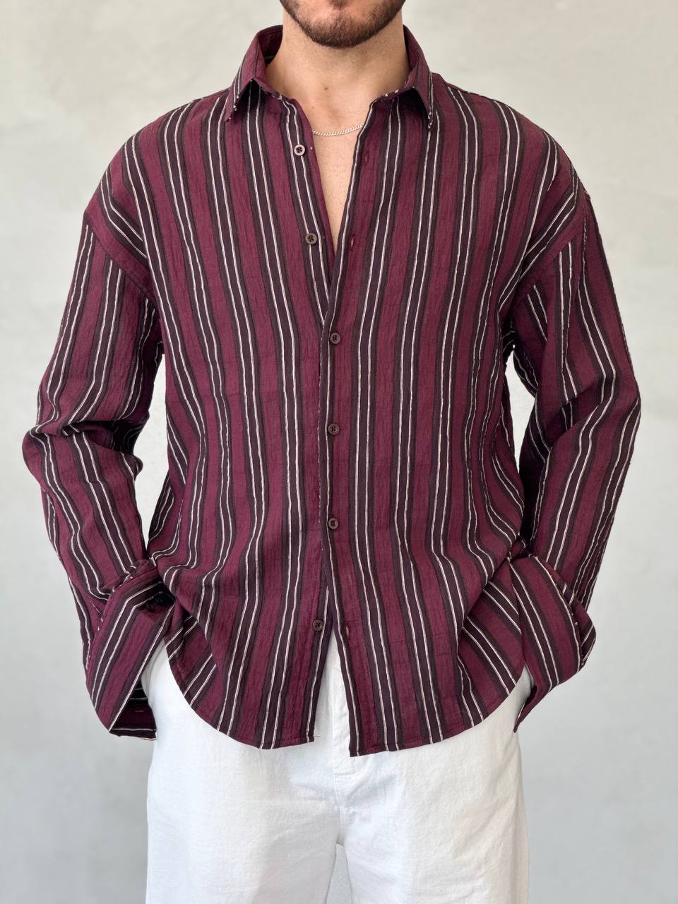 chemise oversize (big strip shirts)