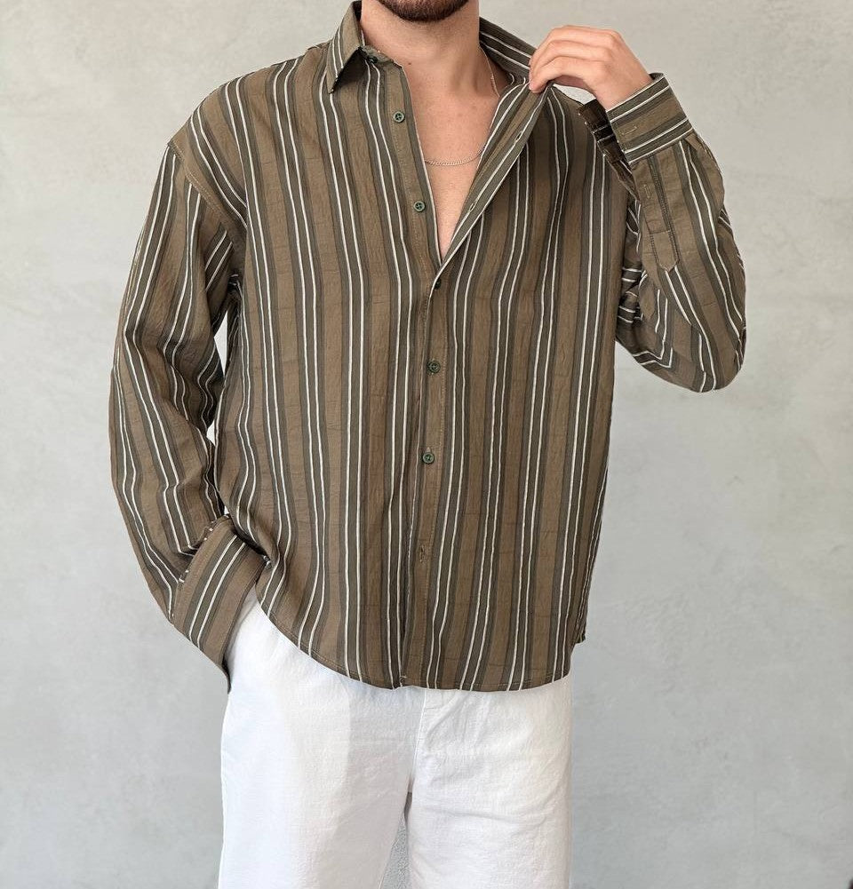 chemise oversize (big strip shirts)