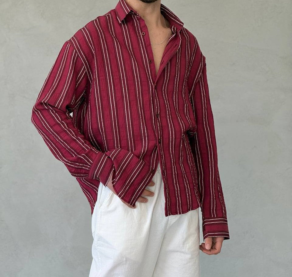 chemise oversize (big strip shirts)