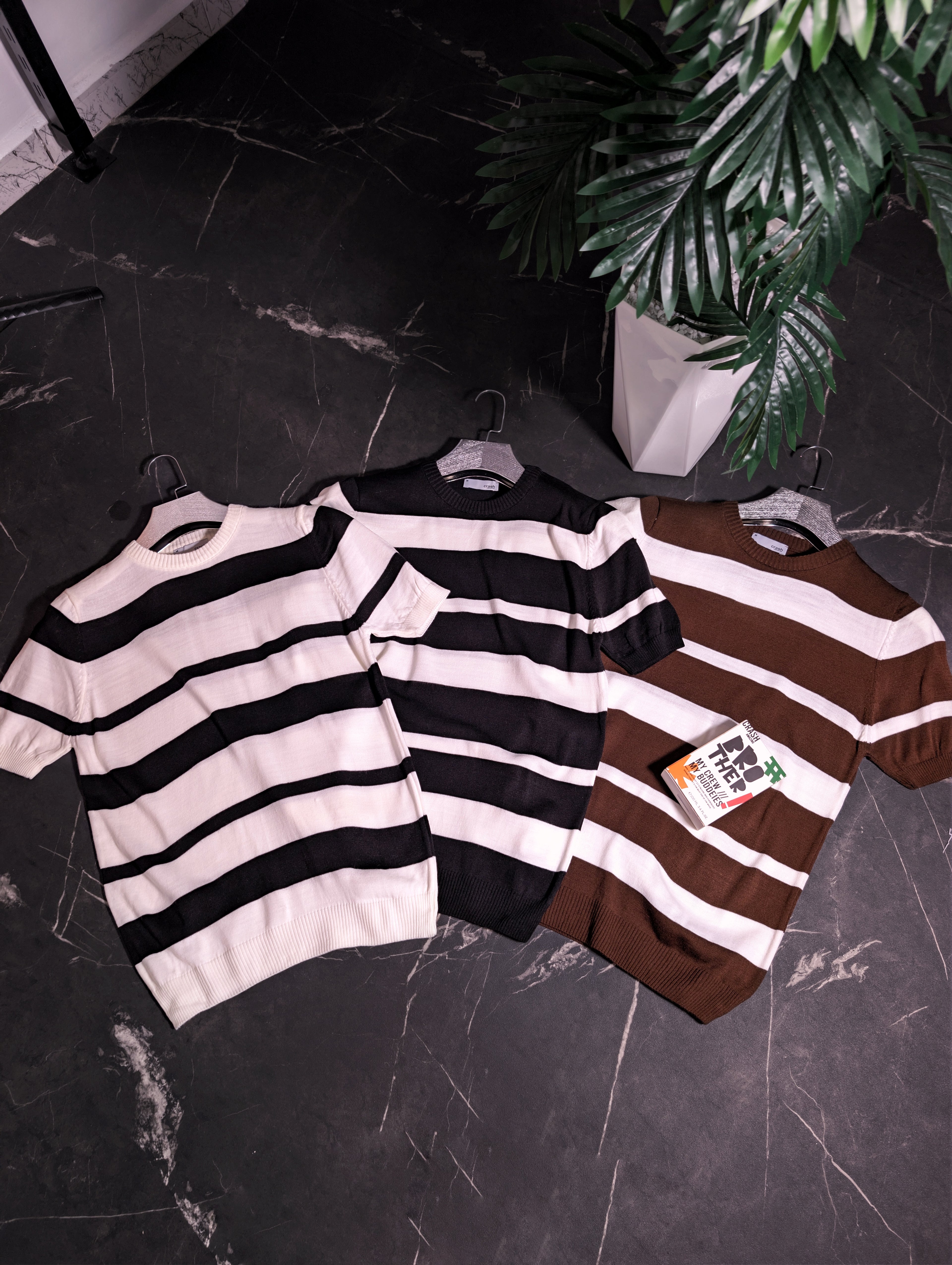 Premium Striped Knit Tee (trikot sof Oldmoney)