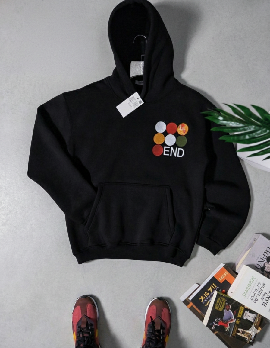 Black hoodie (sweat END) High qualité