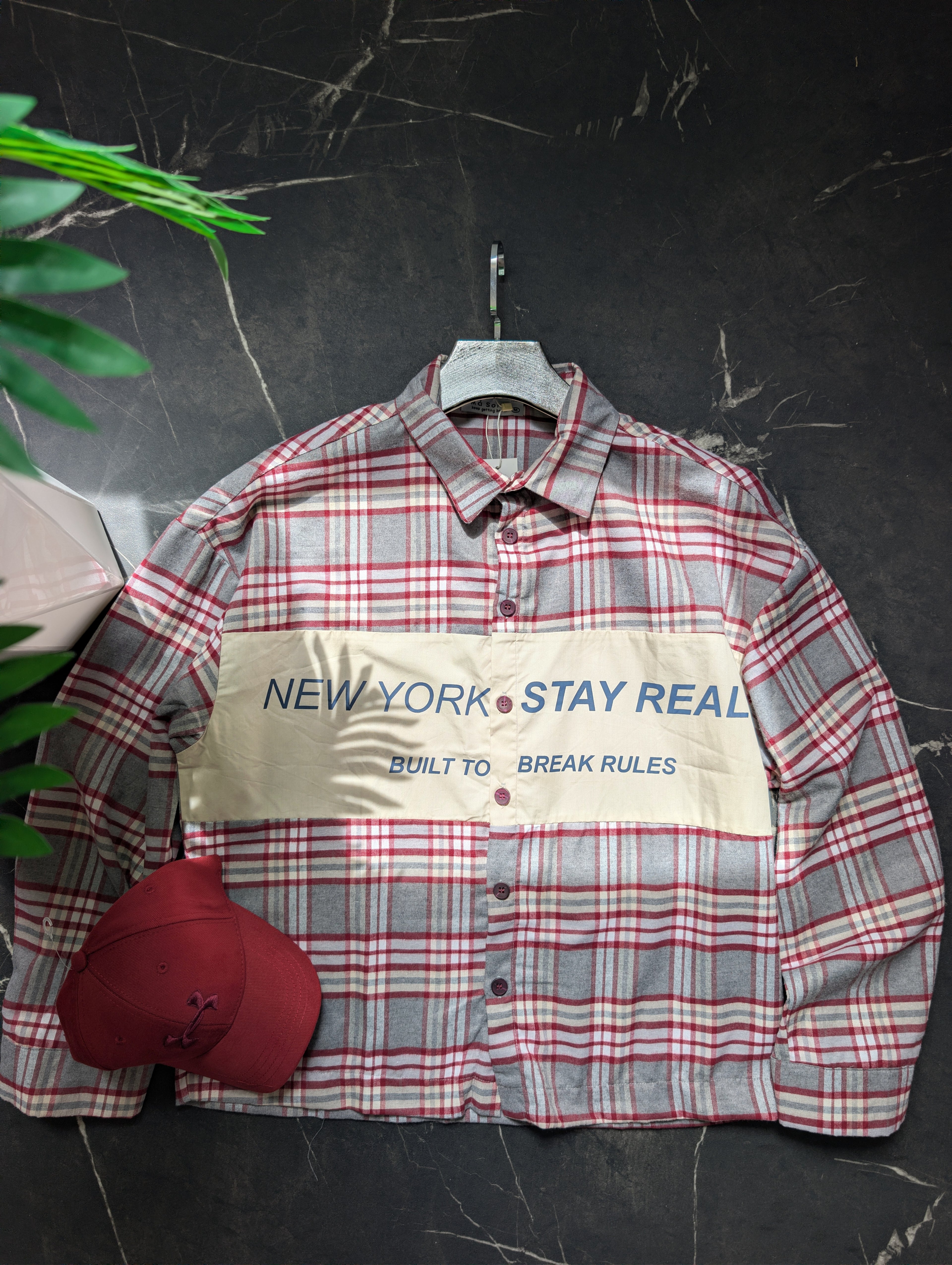 Croped Fit flannel shirt (chemise croped)