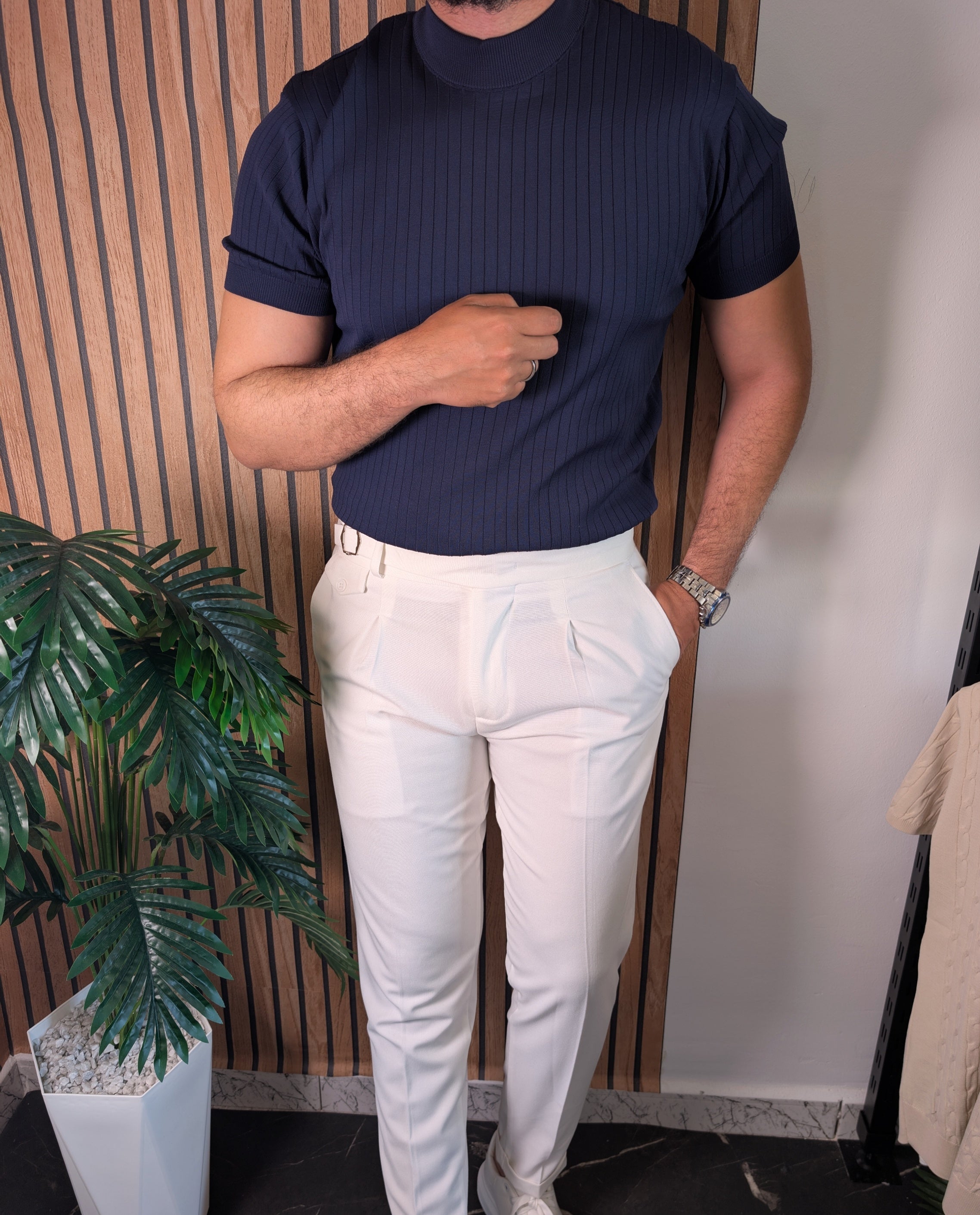Pull Col cheminée (premium mock neck shirt)