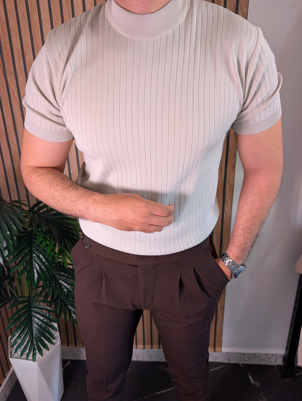 Pull Col cheminée (premium mock neck shirt)