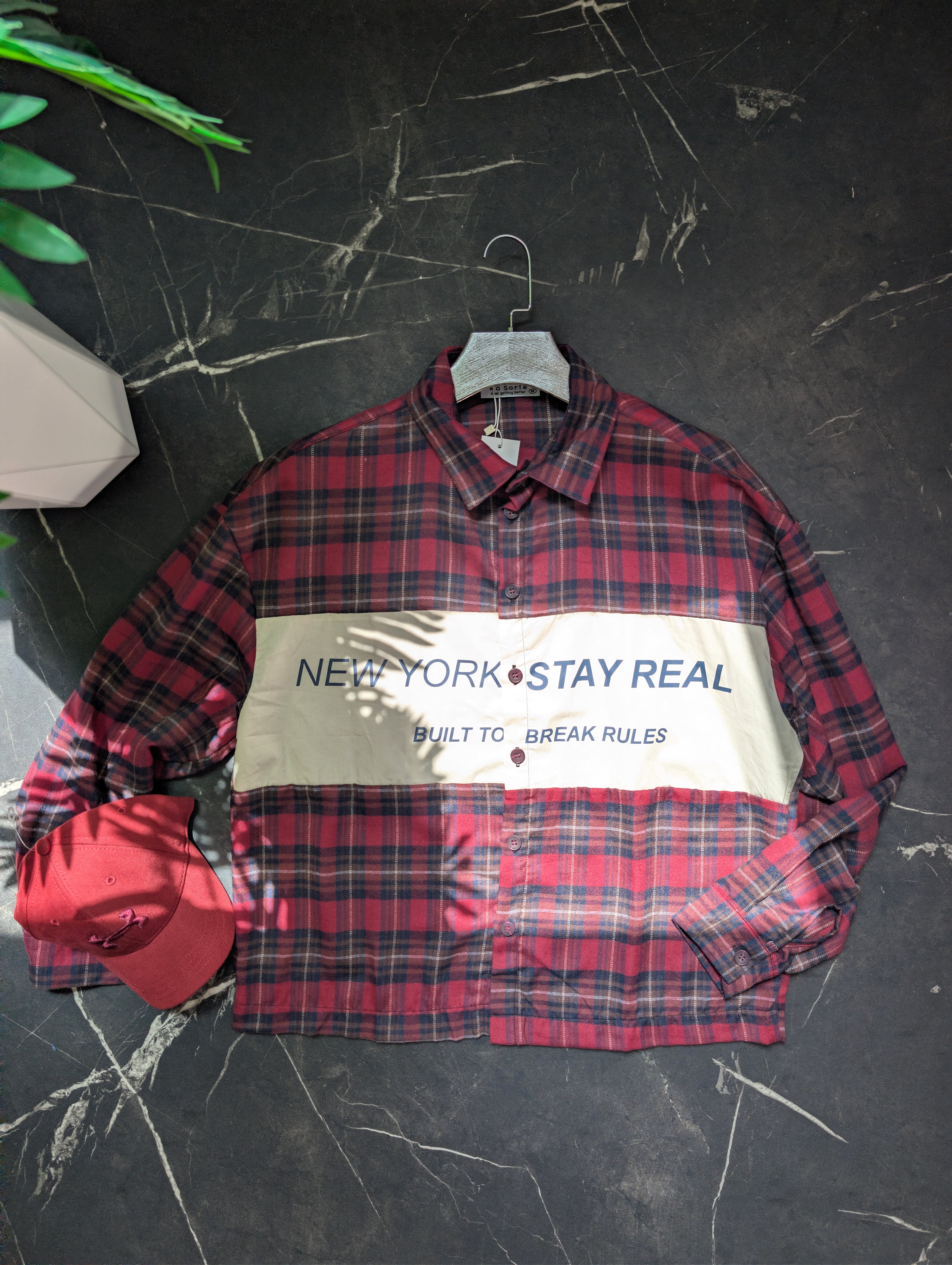 Croped Fit flannel shirt (chemise croped)