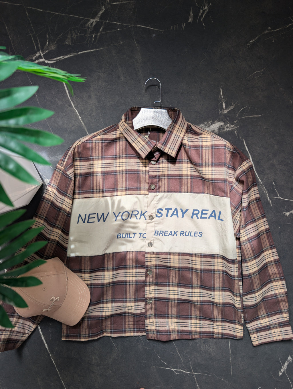 Croped Fit flannel shirt (chemise croped)