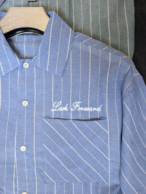 Chemise Demi manche oversize ( boxy fit strip shirt)